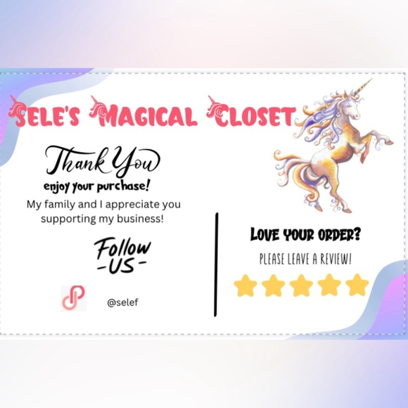 Custom Thank You Cards – 100ct Small Biz Packaging Inserts Fun! - Picture 5 of 15